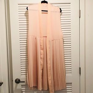 Gently Worn Free People pink chiffon cardigan